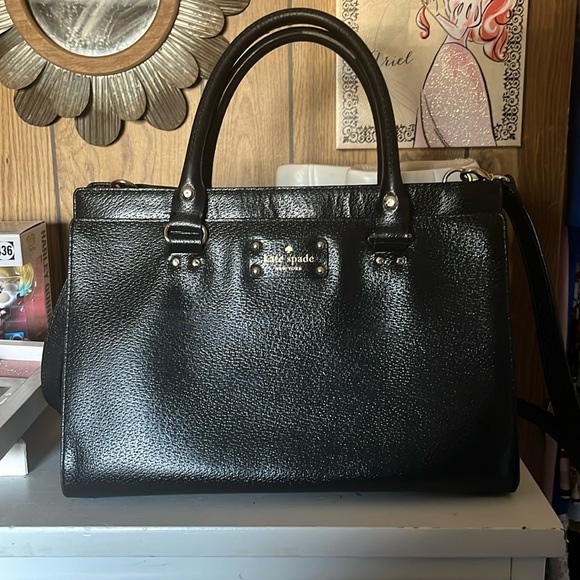 Kate spade black satchel handbag - Picture 1 of 6